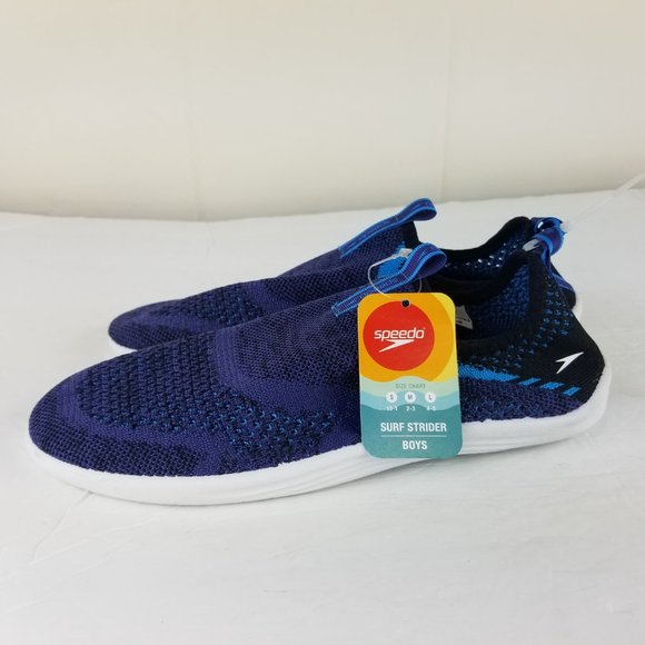 NWT Speedo Surf Strider Boys Sz 4/5 Water Shoes Boys Swim Blue NEW Slip on - Picture 3 of 9